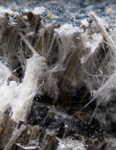 asbestos closeup